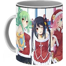 Кухоль GeekLand  Аніме Anime новорічна girl anime А.02.01 330 мл білий - мініатюра 3