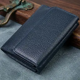 Практичний гаманець для жінок із натуральної шкіри флотар Canpellini 21593 синій - мініатюра 4