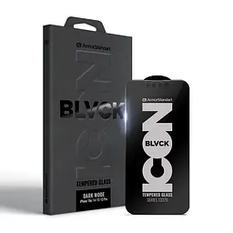 Захисне скло антишпигун для Apple iPhone 13/13 Pro/14/16e, Dark Mode BI, приватне затемнене скло, 2.5D, з фільтром конфіденційності, протиударне 9H, з рамкою, з олеофобним і жировідштовхуючим покриттям, ArmorStandart (ARM85814)