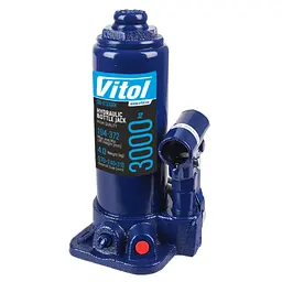 Домкрат гідравлічний телескоп Vitol 3 т з кейсом T90304S (DB-03006K)