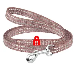Повідець для котів та дрібних порід собак з відновленої бавовни Waudog Re-cotton світловідбиваючий XS Ш 10 мм Д 200 см (4823089356730)
