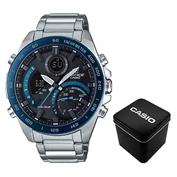 Чоловічий годинник Casio ECB-900DB-1B Сріблястий ( AT1141-0294 )
