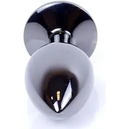 Анальна пробка Boss Of Toys Boss Series - Jewellery Dark Silver Plug Light Blue S, BS6400031, Срібний / Голубой - мініатюра 4
