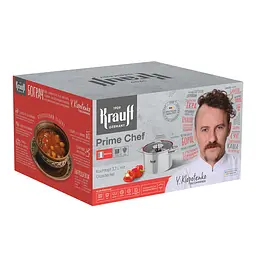 Каструля з кришкою Krauff Prime Chef 26-238-070 22 см 4.7 л срібляста - мініатюра 5