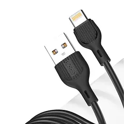 Кабель XO NB200 USB cable for Lightning 2.1A/1 м Чорний