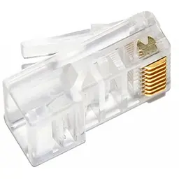 Конектор комп'ютерний RJ-45 (8P8C), з наскрізним отвором - мініатюра 2