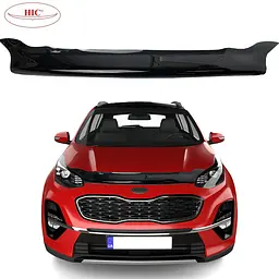 Дефлектор капота мухобойка HIC для Kia Sportage 2015-2021 Оригінал (FH-K44)