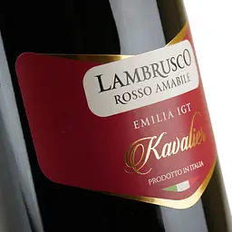 Вино ігристе Kavalier Lambrusco Emilia Vino Frizzante Rosso Amabile IGT червоне напівсолодке 0.75 л - мініатюра 5