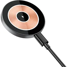 Бездротовий зарядний пристрій Wiwu Wi-W008 Magnetic Wireless Charger 15W with MagSafe Grey [6976195091588] [99971] - мініатюра 2
