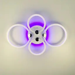 LED люстра з кільцями, що розсіює світло на 360° Line.F A 2838/2+2 RGB LED - мініатюра 4