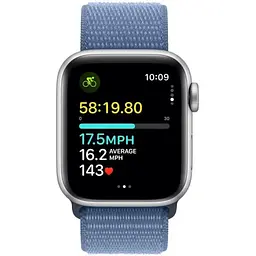 Смарт-годинник Apple Watch SE 2 GPS 44mm Silver Aluminium Case with Winter Blue Sport Loop (MREF3) - мініатюра 2
