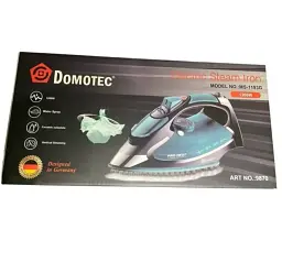Парова праска Domotec MS 1193G керамічна підошва паровий удар вертикальне відпарювання 1200 Вт Чорно/Синя - мініатюра 5