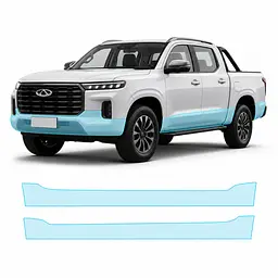 Антигравійна захисна бронеплівка за лекалами для Chery Himla I 2025 - нижня зона кузова пороги