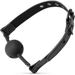 Кляп Bedroom Fantasies Ball Gag Breathable silicone - Black - мініатюра 5