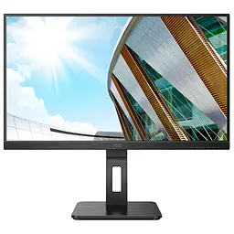 TFT 27" AOC U27P2CA, IPS 4K UHD, 4ms, HDMIx2, DP, USB hub, USB-C, HAS, Pivot, колонки, чорний - мініатюра 8