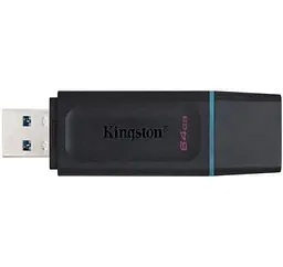 USB флеш-накопичувач Kingston DataTraveler Exodia 64GB USB 3.2 Black/Teal (DTX/64GB) - мініатюра 2
