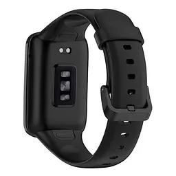 Силіконовий ремінець для фітнес браслетів Xiaomi Mi Band 7 Pro, Silicone, black, зі зручною застібкою, на фітнес трекер та смарт годинник, ArmorStandart (ARM66799) - мініатюра 2