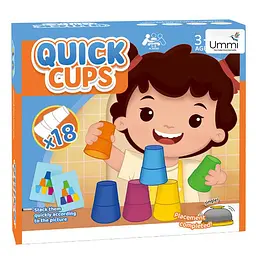 Настільна інтерактивна гра Ummi 22051 Quick Cups Blue / Orange - мініатюра 5