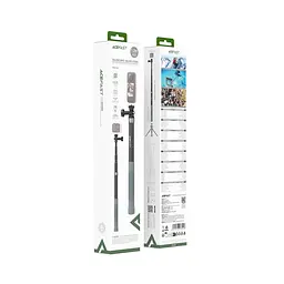 Монопод ACEFAST E38 1.2m карбоновий fiber telescopic selfie stick Сірий-Чорний - мініатюра 2