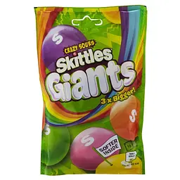 Драже Skittles Crazy Sours Giants 3х Bigger 132 г
