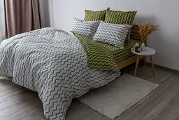 Комплект постільної білизни ТЕП Happy Sleep Olive Dream двоспальний оливковий з білим (2-03795_25628) - мініатюра 2