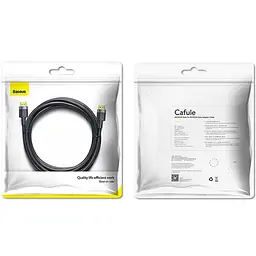 Кабель Baseus Cafule HDMI - HDMI 3m CADKLF-G01 Black - мініатюра 3