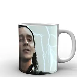 Кухоль GeekLand Локі Loki Локі на тлі блискавки LK.02.006 330 мл білий - мініатюра 3