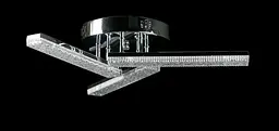 Люстра стельова LED Splendid Ray LT8007/3, 80W, хром, білий, сучасний стиль, з пультом, 3 лампи, димер, 47 см - мініатюра 2