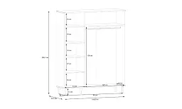 Шафа 3д Forte Meble Calasetta CQSS932 - мініатюра 6