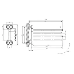 Тримач для рушника Kroner KRM Elbe - ACC2914 CV022873 Хром - мініатюра 2