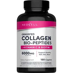 Колагенові пептиди типів I та III Neocell Grassfed Collagen Peptides + C & Biotin 180 таблеток