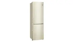 Холодильник LG GA-B499YECZ 2 м 360 л А++ Total No Frost лінійний компресор Fresh Zone бежевий (GA-B499YECZ) - мініатюра 3