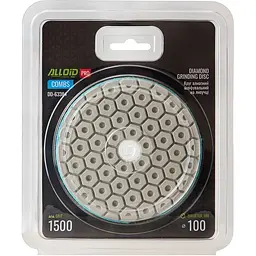 Круг алмазний Alloid Building Tools Combs шліфувальний на липучці 100 мм зерно 1500 (DD-63384) - мініатюра 4