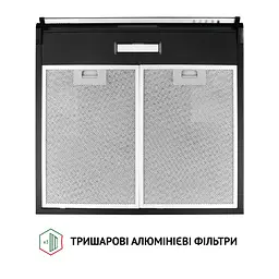 Витяжка плоска PERFELLI PL 5144 BL LED - мініатюра 7