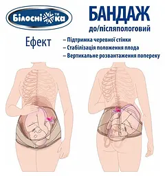 Бандаж до/післяпологовий універсальний №202 розмір 1 Білосніжка Бежевий - мініатюра 5