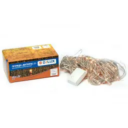 Гірлянда Delux Waterfall С 264LED 3х2 м теплий білий/прозорий IP20 (90018003)