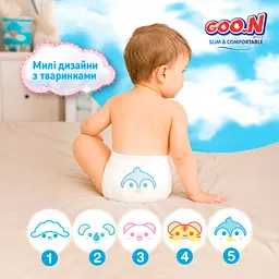 Подгузники GOO.N ¶Slim & Comfortable Size 5 XL 12–17 kg 42 pcs (21001093) - миниатюра 7