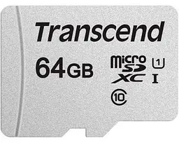 Transcend Карта пам'яті microSD 64GB C10 UHS-I R100/W20MB/s + SD - мініатюра 2