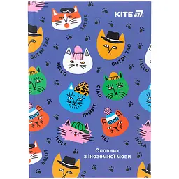 Словник для запису іноземних слів Kite Cats 60 аркушів (K25-407-2)