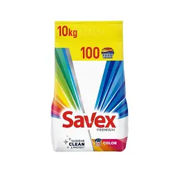 Пральний порошок Savex Premium Color автомат, 10 кг, 100 прань