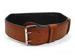 Пояс атлетичний EasyFit DeciBelt (шкіра) коричневий 3XL - мініатюра 2