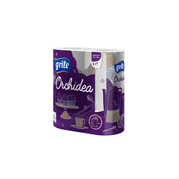Паперові рушники Grite Orchidea 3 шари 2 рулони (4770023348415)