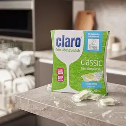 Таблетки для посудомийних машин Claro Еко Eco Classic Tabs 40 шт. (40823) - мініатюра 2