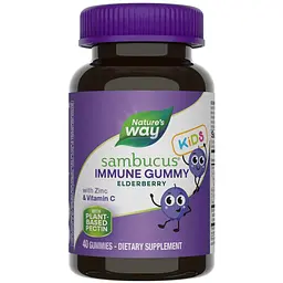 Екстракт чорної бузини Nature's Way Sambucus Kids Immune Gummy 40 жувальних цукерок