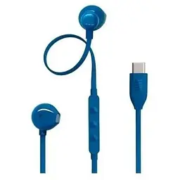 Навушники провідні JBL T310C USB-C (JBLT310CBLU) з мікрофоном сині JBLT310CBLU - мініатюра 6