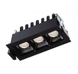 Світильник точковий врізний KLOODI KD-POINT 3X2 6W 4K BK