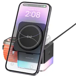 БЗП Borofone BQ34 Square 3in1 15W Black - мініатюра 2