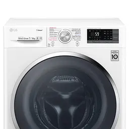 Прально-сушильна машина LG F2J7HG2W, 7кг (4кг), 1200, В, Пар, глибина 45см, Дисплей, Інвертор, Білий (F2J7HG2W) - мініатюра 5
