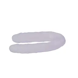 Двосторонній фалоімітатор Hi-Rubber Born To Create Pleasure 13 Inch 34 см прозорий - мініатюра 3