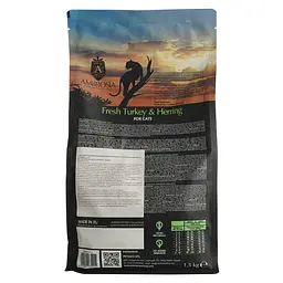 Сухий корм Ambrosia Grain Free Sterilized Cat Fresh Turkey & Herring для стерилізованих котів зі свіжою індичкою та оселедцем 1.5 кг - мініатюра 2